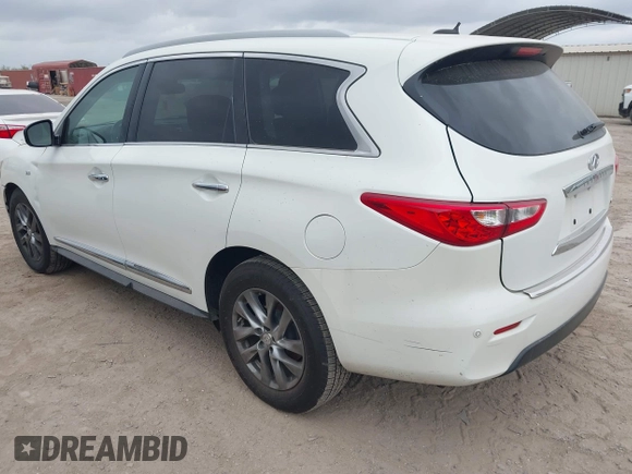 2015 Infiniti QX60 with VIN 5N1AL0MN0FC525886, listed as a IAAI auction lot 41861697 with 77,963 mi miles. Bid and sale history available at carsss.com. Image 3.