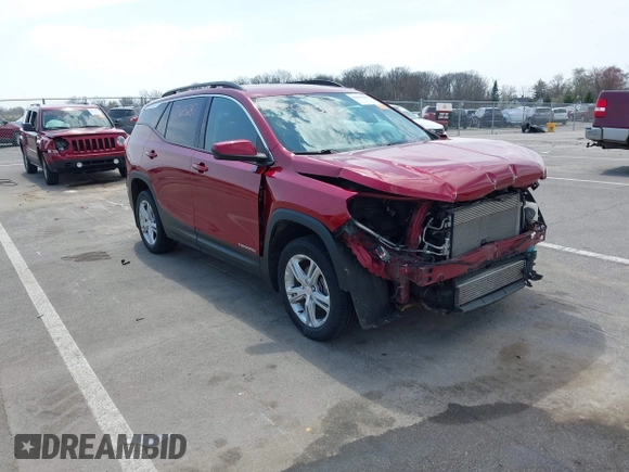 2018 GMC Terrain SLE z VIN 3GKALTEV2JL210805, wystawiony jako IAAI lot #42065247 z przebiegiem 83 398 mil mil oraz . Historia ofert i sprzedaży dostępna na DreamBid. Obrazek 1.