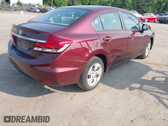 2013 Honda Civic LX z VIN 19XFB2F51DE263355, wystawiony jako IAAI lot #42415164 z przebiegiem 102 748 mil mil oraz . Historia ofert i sprzedaży dostępna na DreamBid. Obrazek 4.