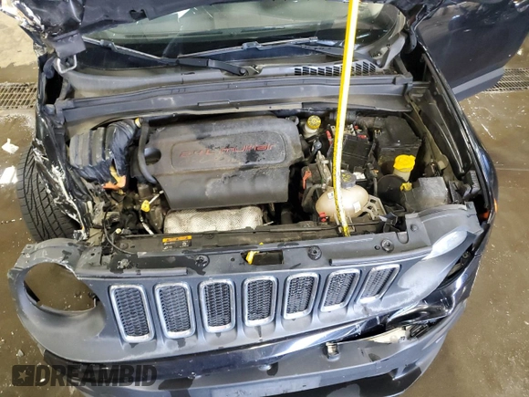 2017 Jeep Renegade Altitude with VIN ZACCJBBB5HPE62774, listed as a Copart auction lot 58031455 with 118,280 mi miles and Salvage title. Bid and sale history available at DreamBid. Image 11.