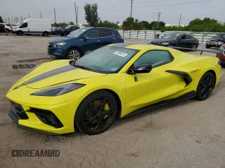 2022 Chevrolet Corvette 3LT with VIN 1G1YC3D4XN5100893, listed as a Copart auction lot 61994414 with 0 mi miles and Salvage Title. Bid and sale history available at carsss.com. Image 1.