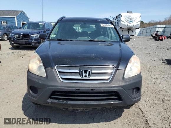 2006 Honda CR-V LX with VIN JHLRD78556C000946, listed as a Copart auction lot 54084955 with 234,159 mi miles and Clean Title. Bid and sale history available at carsss.com. Image 5.