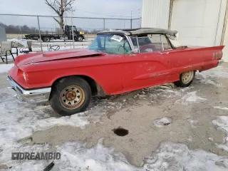 1960 Ford Thunderbird with VIN 0Y73Y100324, listed as a Copart auction lot 87233584 with 15,301 mi miles and Clean Title. Bid and sale history available at DreamBid. Image 1.