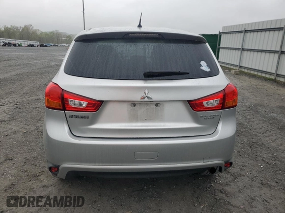 2015 Mitsubishi Outlander Sport ES with VIN 4A4AP3AU3FE015745, listed as a Copart auction lot 51585345 with 114,670 mi miles and Salvage Title. Bid and sale history available at carsss.com. Image 6.