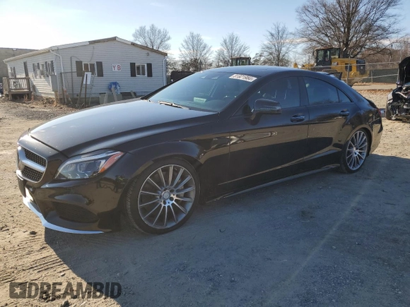 2015 Mercedes-Benz CLS 550 with VIN WDDLJ7DB0FA140847, listed as a Copart auction lot 81821984 with 134,692 mi miles and Salvage title. Bid and sale history available at DreamBid. Image 1.