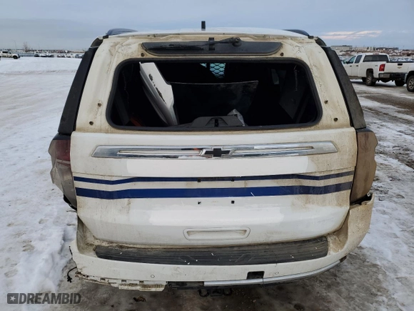 2022 Chevrolet Tahoe Commercial with VIN 1GNSKLED4NR293637, listed as a Copart auction lot 82760844 with 0 mi miles and Non Repairable. Bid and sale history available at carsss.com. Image 6.