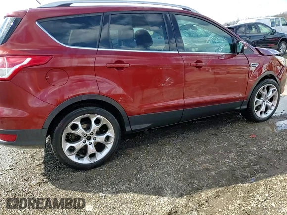 2014 Ford Escape Titanium with VIN 1FMCU9JXXEUB26489, listed as a Copart auction lot 50078885 with 140,043 mi miles and Salvage Title. Bid and sale history available at carsss.com. Image 14.