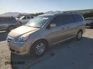 2006 Honda Odyssey EX-L с VIN 5FNRL38656B425040, выставлен на аукционе Copart как лот 54047885 с пробегом 176 894 миль миль и Списание • Salvage title. История ставок и продаж доступна на DreamBid. Изображение 1.