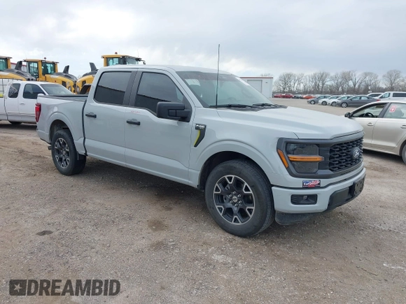 2024 Ford F-150 STX with VIN 1FTEW2KP3RFA29075, listed as a IAAI auction lot 41724330 with Not Provided miles and . Bid and sale history available at carsss.com. Image 1.