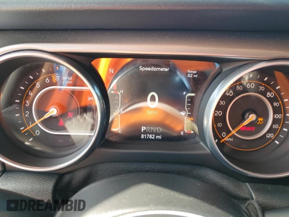 2018 Jeep Wrangler Unlimited Sahara z VIN 1C4HJXEG6JW174944, wystawiony jako Copart lot #54786595 z przebiegiem 81 782 mil mil oraz Szkoda całkowita • Salvage title. Historia ofert i sprzedaży dostępna na DreamBid. Obrazek 9.