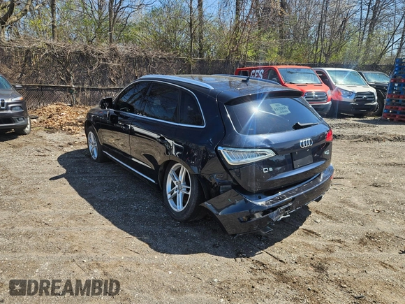 2013 Audi Q5 Premium Plus with VIN WA1LFAFP9DA008422, listed as a IAAI auction lot 42074676 with 154,122 mi miles and . Bid and sale history available at DreamBid. Image 3.