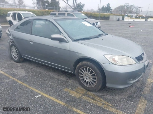 2005 Honda Civic Cpe EX with VIN 1HGEM22915L026020, listed as a IAAI auction lot 41804725 with 211,977 mi miles. Bid and sale history available at carsss.com. Image 1.