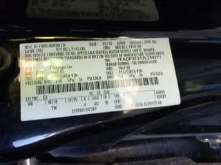 2018 Ford Focus SE with VIN 1FADP3F21JL259271, listed as a IAAI auction lot 41689494 with 94,190 mi miles. Bid and sale history available at carsss.com. Image 9.