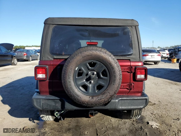 2021 Jeep Wrangler Unlimited Willys with VIN 1C4HJXDN9MW740230, listed as a Copart auction lot 87044254 with 35,177 mi miles and Salvage Title. Bid and sale history available at carsss.com. Image 6.