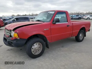 2001 Ford Ranger XL with VIN 1FTYR10C11TA13445, listed as a Copart auction lot 46371915 with 163,206 mi miles and Salvage Title. Bid and sale history available at carsss.com. Image 1.