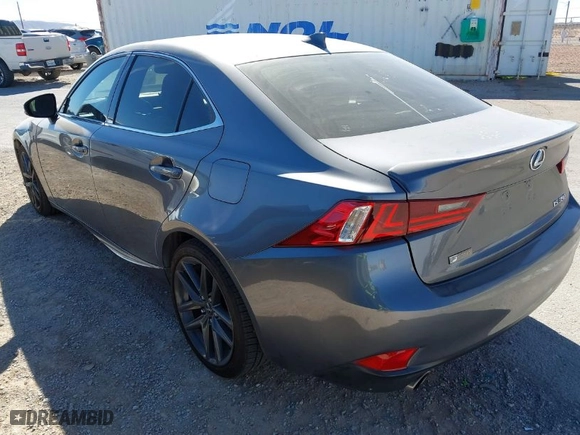 2015 Lexus IS 350 with VIN JTHBE1D21F5019906, listed as a IAAI auction lot 41484147 with 84,249 mi miles. Bid and sale history available at carsss.com. Image 3.
