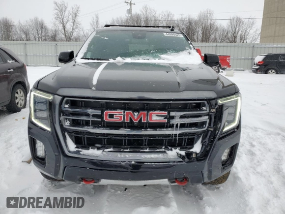 2023 GMC Yukon AT4 with VIN 1GKS2CKD4PR163281, listed as a Copart auction lot 44990525 with 54,966 mi miles and Salvage Title. Bid and sale history available at carsss.com. Image 5.
