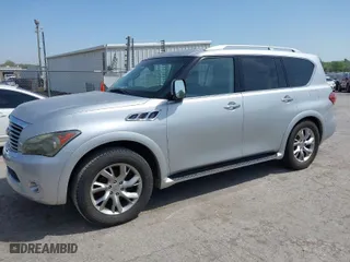 2012 Infiniti QX56 7-passenger with VIN JN8AZ2NF7C9519327, listed as a IAAI auction lot 42065732 with 253,790 mi miles. Bid and sale history available at carsss.com. Image 2.
