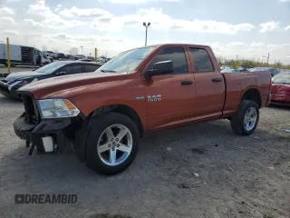 2013 Ram 1500 Express with VIN 1C6RR7FT6DS701621, listed as a Copart auction lot 52763725 with 177,699 mi miles and Salvage title. Bid and sale history available at DreamBid. Image 1.