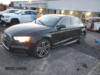 2018 Audi A3 Sedan Premium Plus with VIN WAUJ8GFF8J1013766, listed as a Copart auction lot 86274474 with 51,506 mi miles and Salvage Title. Bid and sale history available at carsss.com. Image 1.