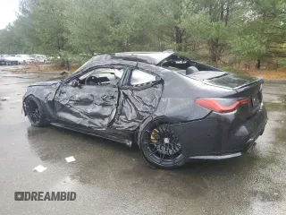2022 BMW M4 Competition xDrive with VIN WBS43AZ05NCK81583, listed as a Copart auction lot 81599964 with 0 mi miles and Salvage Title. Bid and sale history available at carsss.com. Image 2.
