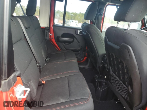 2021 Jeep Wrangler Unlimited Rubicon with VIN 1C4HJXFN9MW505291, listed as a Copart auction lot 89060615 with 69,894 mi miles and Salvage Title. Bid and sale history available at DreamBid. Image 10.