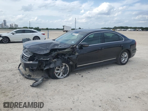 2017 Volkswagen Passat S with VIN 1VWAT7A30HC048893, listed as a Copart auction lot 55266315 with 199,490 mi miles and Salvage title. Bid and sale history available at DreamBid. Image 1.