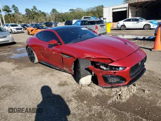 2021 Jaguar F-Type R with VIN SAJD51FE1MCK73529, listed as a Copart auction lot 41490695 with 23,201 mi miles and Salvage Title. Bid and sale history available at DreamBid. Image 4.