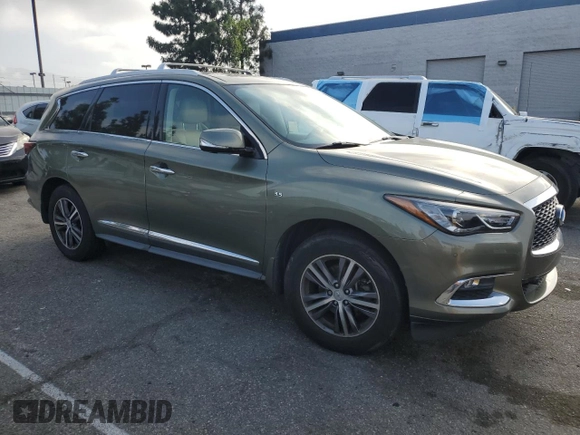 2017 Infiniti QX60 with VIN 5N1DL0MM6HC515158, listed as a Copart auction lot 56573325 with 107,132 mi miles and Clean Title. Bid and sale history available at DreamBid. Image 4.