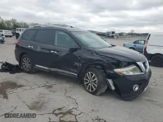 2015 Nissan Pathfinder SL with VIN 5N1AR2MM9FC656381, listed as a Copart auction lot 51637705 with 112,070 mi miles and Salvage Title. Bid and sale history available at carsss.com. Image 4.