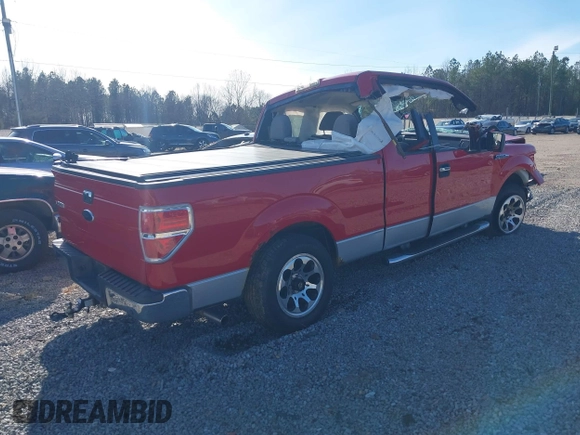 2010 Ford F-150 XL with VIN 1FTEX1C86AFA50201, listed as a IAAI auction lot 41241755 with 1 mi miles. Bid and sale history available at carsss.com. Image 4.