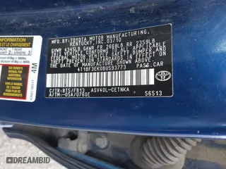 2011 Toyota Camry LE with VIN 4T1BF3EK0BU593773, listed as a IAAI auction lot 42033117 with 187,778 mi miles. Bid and sale history available at carsss.com. Image 9.