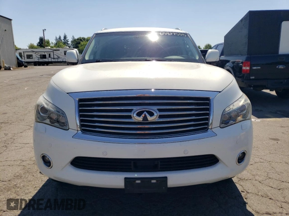 2014 Infiniti QX80 with VIN JN8AZ2NC9E9350906, listed as a Copart auction lot 65817505 with 123,790 mi miles and Clean title. Bid and sale history available at DreamBid. Image 5.