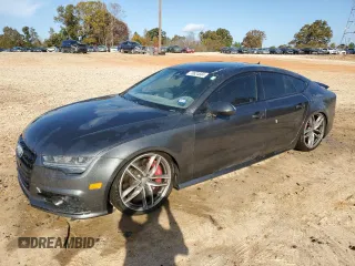 2017 Audi S7 Premium Plus with VIN WAUWFAFCXHN017108, listed as a Copart auction lot 78624684 with 63,512 mi miles and Salvage Title. Bid and sale history available at carsss.com. Image 1.