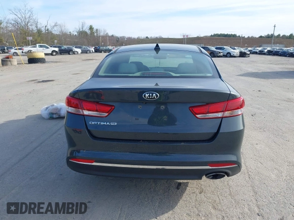 2016 Kia Optima LX with VIN KNAGT4L30G5081448, listed as a IAAI auction lot 41887881 with 95,214 mi miles. Bid and sale history available at carsss.com. Image 16.