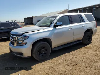 2018 Chevrolet Tahoe Commercial z VIN 1GNSKDEC1JR244967, wystawiony jako Copart lot #61610225 z przebiegiem 77 377 mil mil oraz Czysty tytuł • Clean title. Historia ofert i sprzedaży dostępna na DreamBid. Obrazek 1.