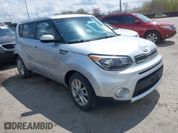 2018 Kia Soul + with VIN KNDJP3A53J7510640, listed as a IAAI auction lot 42061530 with 62,068 mi miles. Bid and sale history available at carsss.com. Image 1.