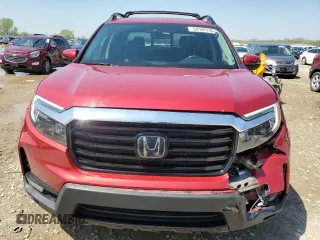 2023 Honda Ridgeline RTL-E with VIN 5FPYK3F76PB016502, listed as a Copart auction lot 54107235 with 27,516 mi miles and Salvage title. Bid and sale history available at DreamBid. Image 5.