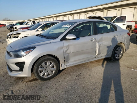 2022 Kia Rio LX with VIN 3KPA24AD3NE463594, listed as a Copart auction lot 48175795 with 22,446 mi miles and Salvage Title. Bid and sale history available at DreamBid. Image 1.