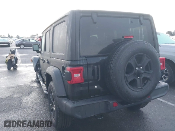 2018 Jeep Wrangler Unlimited Sport z VIN 1C4HJXDNXJW206732, wystawiony jako IAAI lot #41431655 z przebiegiem 38 949 mil mil oraz . Historia ofert i sprzedaży dostępna na DreamBid. Obrazek 3.