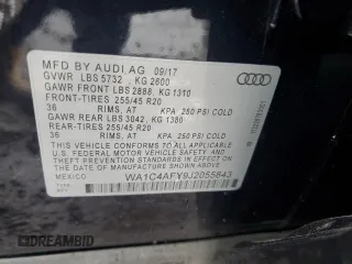 2018 Audi SQ5 Prestige with VIN WA1C4AFY9J2055843, listed as a Copart auction lot 84632594 with 46,838 mi miles and Salvage Title. Bid and sale history available at DreamBid. Image 13.