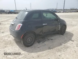 2012 FIAT 500 Pop with VIN 3C3CFFAR3CT383018, listed as a Copart auction lot 48038175 with 105,136 mi miles and Salvage Title. Bid and sale history available at carsss.com. Image 3.