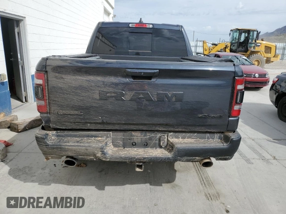 2020 Ram 1500 Rebel with VIN 1C6SRFLTXLN118580, listed as a Copart auction lot 54585955 with 39,028 mi miles and Salvage title. Bid and sale history available at DreamBid. Image 6.