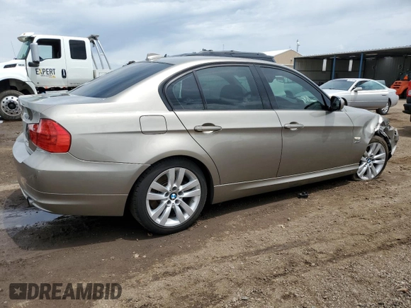 2011 BMW 3 Series 335i xDrive with VIN WBAPL5C56BA920865, listed as a Copart auction lot 57619265 with 102,448 mi miles and Salvage title. Bid and sale history available at DreamBid. Image 3.