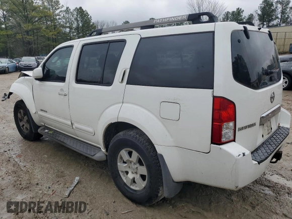 2005 Nissan Pathfinder XE with VIN 5N1AR18W75C731602, listed as a Copart auction lot 81708433 with Not provided miles and Salvage title. Bid and sale history available at DreamBid. Image 2.