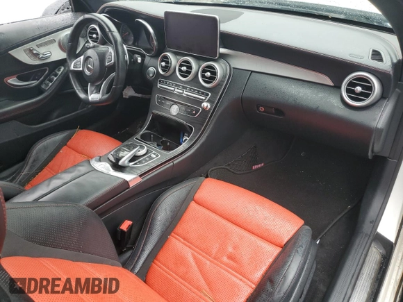 2017 Mercedes-Benz C 63 AMG with VIN WDDWK8GB0HF523852, listed as a Copart auction lot 83946354 with 32,202 mi miles and Salvage title. Bid and sale history available at DreamBid. Image 8.