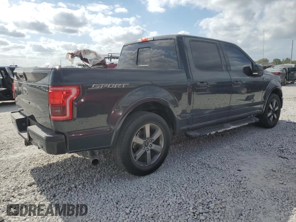 2017 Ford F-150 XL with VIN 1FTEW1CP7HKD79484, listed as a Copart auction lot 54846205 with 157,605 mi miles and Clean Title. Bid and sale history available at carsss.com. Image 3.