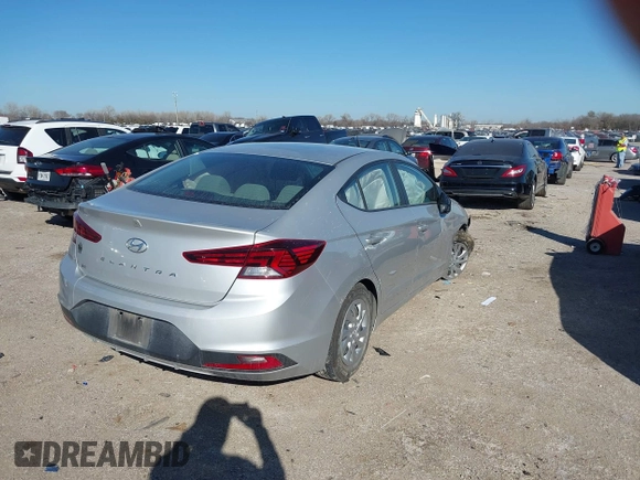 2019 Hyundai Elantra SE with VIN KMHD74LF4KU833263, listed as a IAAI auction lot 41475594 with Not Provided miles and . Bid and sale history available at DreamBid. Image 4.