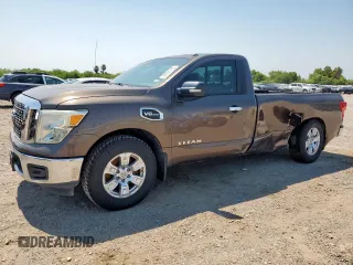 2017 Nissan Titan SV with VIN 1N6AA1R72HN517948, listed as a Copart auction lot 56751705 with 43,205 mi miles and Salvage title. Bid and sale history available at DreamBid. Image 1.