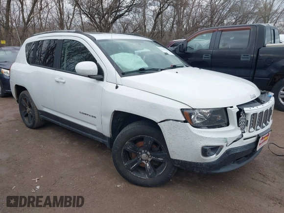 2017 Jeep Compass High Altitude with VIN 1C4NJDEB7HD109807, listed as a IAAI auction lot 41570559 with 103,792 mi miles. Bid and sale history available at carsss.com. Image 1.